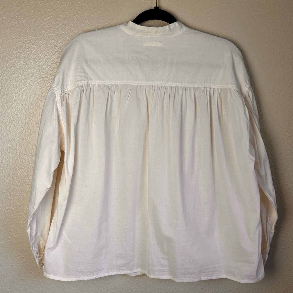 Mother The Gatherer blouse in pale peach - Picture 3 of 8
